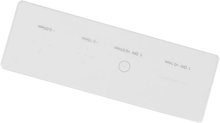 Oumefar DIV 0,01 mm K9 Mikroskop Objektiv Mikrometer Absehen Kalibrierung Objektträger Lineal Glasti