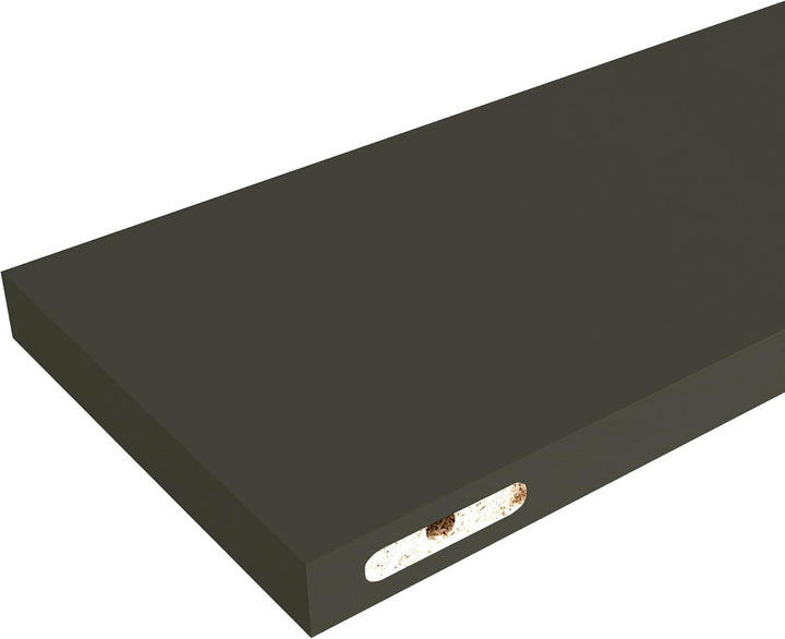 Henor Wandregal FSC® Holzwandregal 80 x 15 x 3 cm. Laden Sie 30 kg. Graphit 80 Graphit 15 Cm, 80 Gra