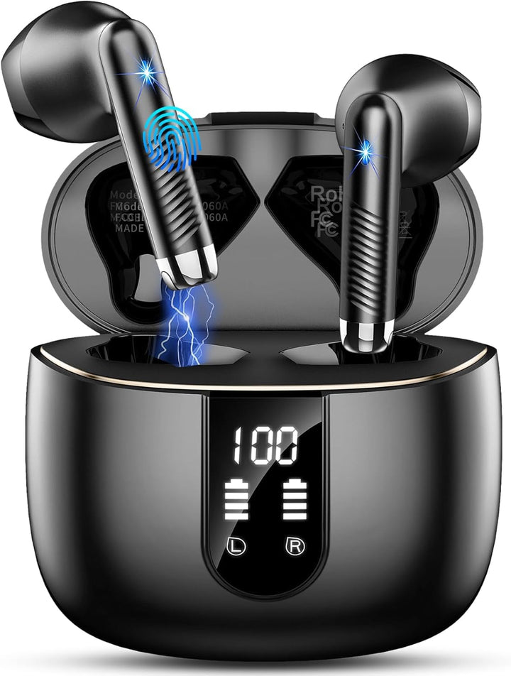 Kopfhörer Kabellos Bluetooth 5.4, 2026 Neu In-Ear Bluetooth Kopfhörer mit App EQ Steuerung, 6D Tiefe