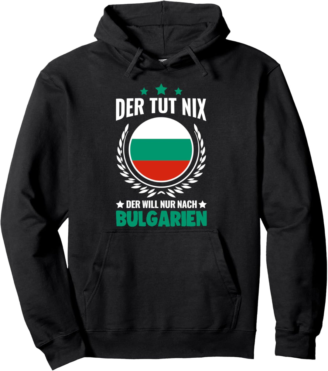 Bulgarien Urlaub Bulgarische Flagge Goldstrand Pullover Hoodie