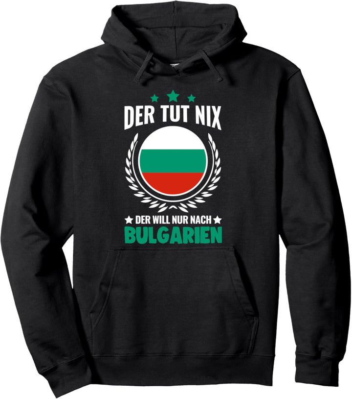 Bulgarien Urlaub Bulgarische Flagge Goldstrand Pullover Hoodie