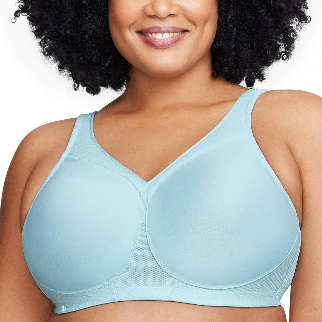 Glamorise Damen Sports Bra 100F Eiswasser, 100F Eiswasser