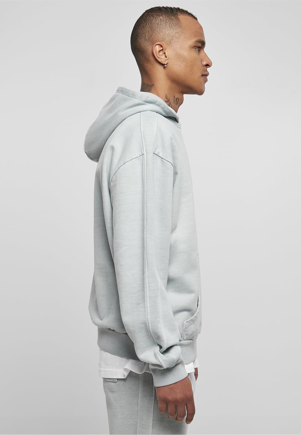 Urban Classics Herren Heavy Terry Garment Dye Hoody L Summerblue, L Summerblue