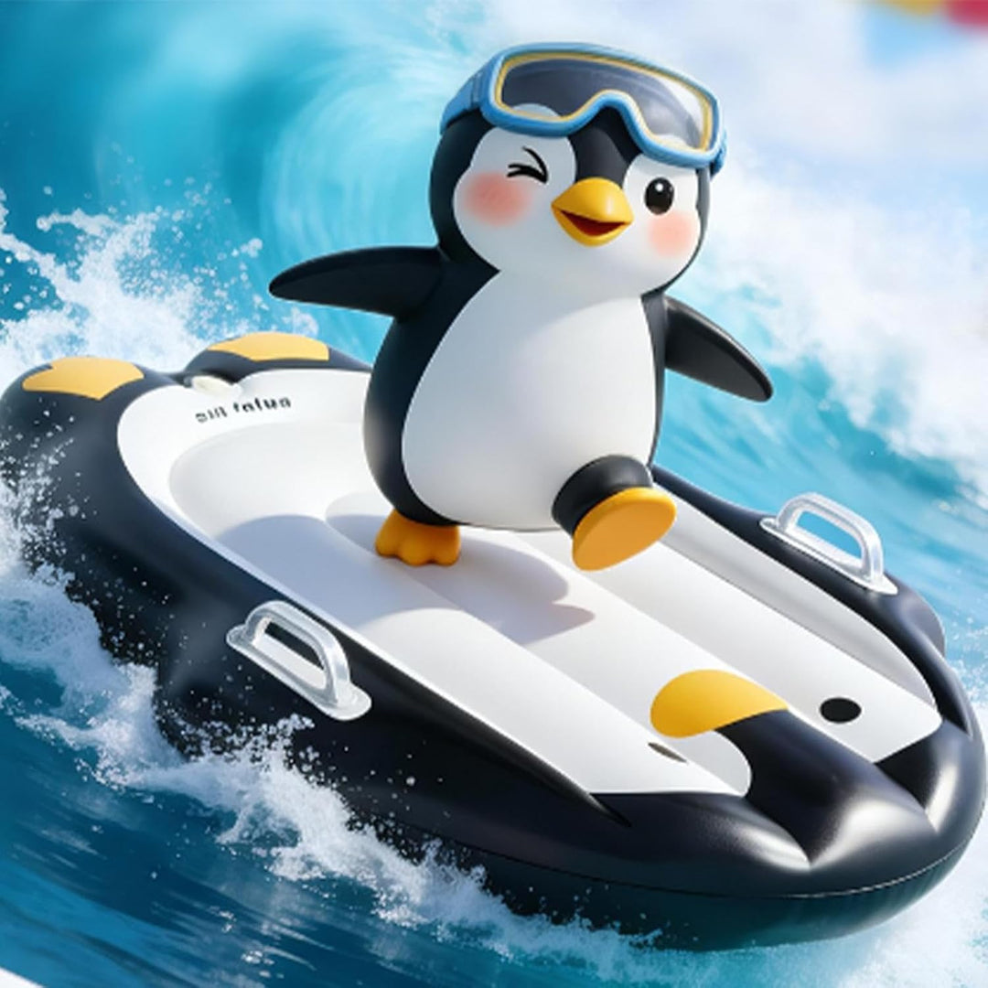 Aufblasbare Boogieboards Für Schwimmen, Niedliches Pinguin Aufblasbare Bodyboard Für Kinder, Luftmat