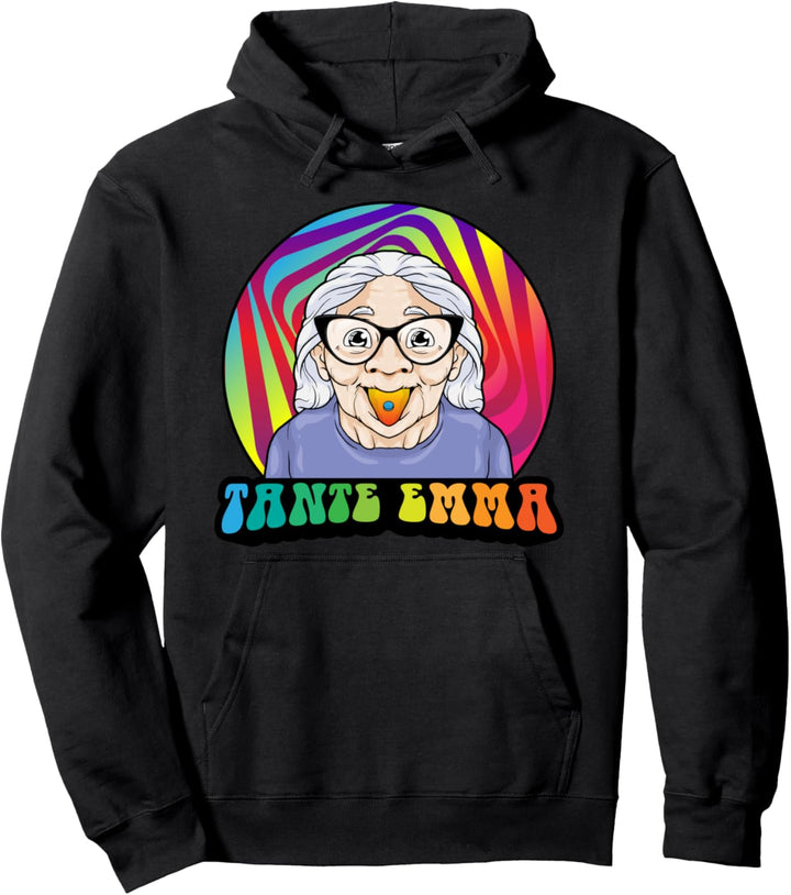 Tante Emma Techno Hardtekk Acid Raver Breakcore Cybergrind Pullover Hoodie