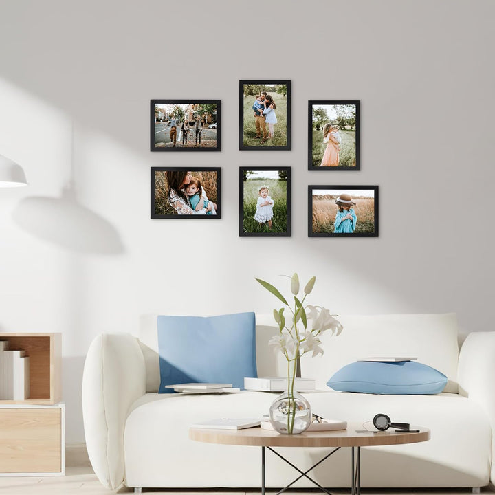 Hoikwo 18 Stück Bilderrahmen 13x18 cm, Schwarz Fotorahmen Collage Set für Wohnzimmer Schlafzimmer Ki