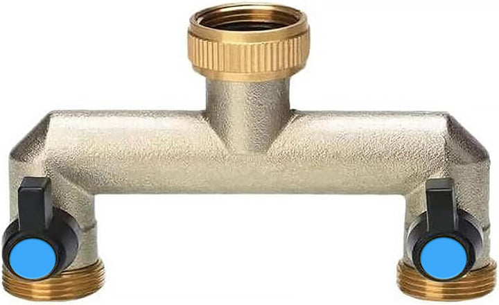2-Wege-Gartenschlauch-Splitter Messing Gartenschlauch Zubehor 3/4 zoll Schlauchanschluss Satz mit Sc
