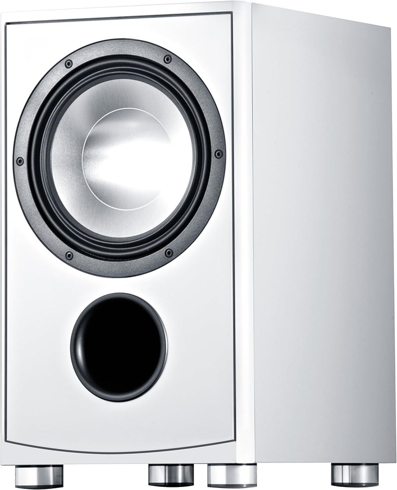 Canton AS 85.3 SC Leistungsstarke Aktiv-Subwoofer (200/280W) weiss weiss Single, weiss Single