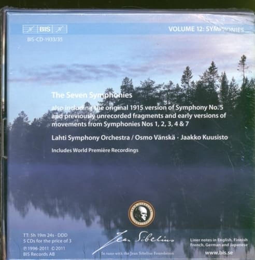 Sibelius-Edition Vol. 12: Sinfonien, Audio-CD