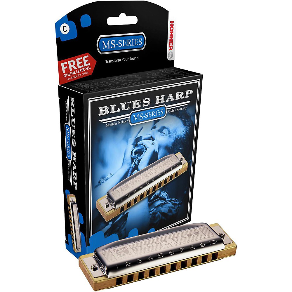 Hohner Accordions 532BXE Blues Harp MS Modular System Diatonic Harmonica, E-major, e