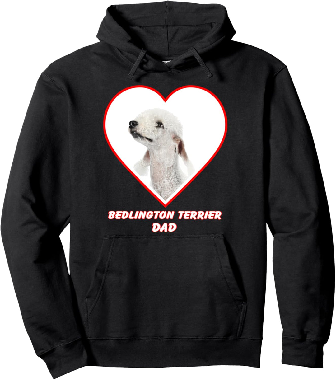Bedlington Terrier Dog Dad Pullover Hoodie