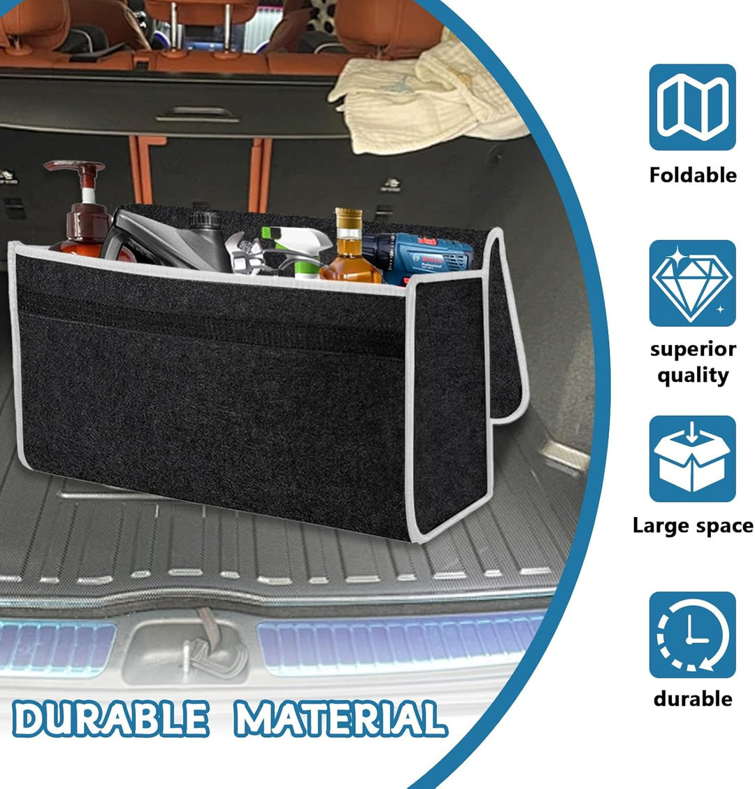 Auto Kofferraum Organizer, Rutschfester & Faltbarer Filz-Organizer, Kfz Box Kofferraum Toolbag Geeig