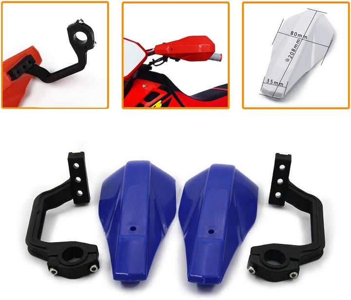 AnXin Motocross Handprotektoren 22 mm und 28 cm Handbürstenschutz für Motorrad YZ80 YZ85 YZ125 YZ250