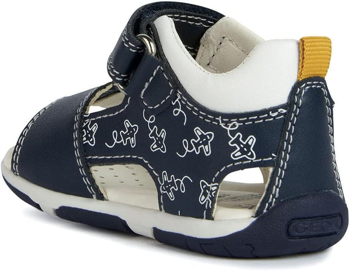 Geox Jungen B Tapuz Boy Sandal 19 EU Navy Ochre, 19 EU Navy Ochre