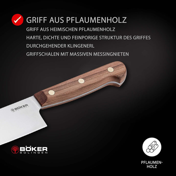 BÖKER SOLINGEN® Cottage-Craft - handgefertigtes Santoku-Messer - Küchenmesser aus Solinger Manufaktu