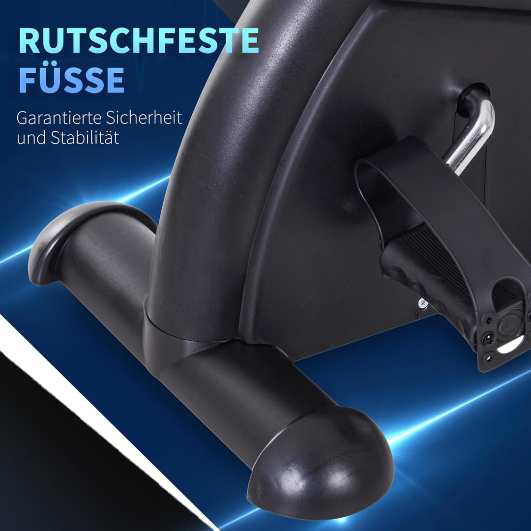 HOMCOM Mini Heimtrainer Arm-und Beintrainer Pedaltrainer für Senioren mit LCD-Display verstellbarer