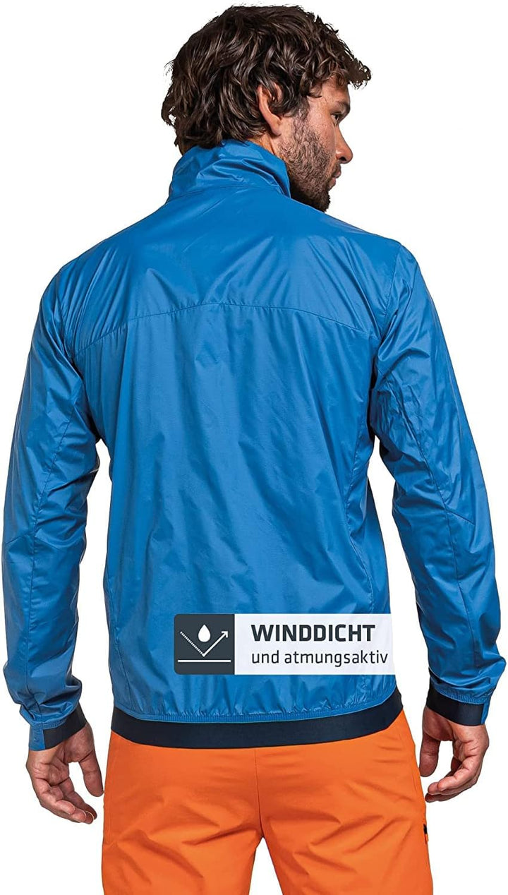 Schöffel Herren Jacket Bygstad M, winddichte Wanderjacke, Windbreaker mit kühlenden Graphene Fasern