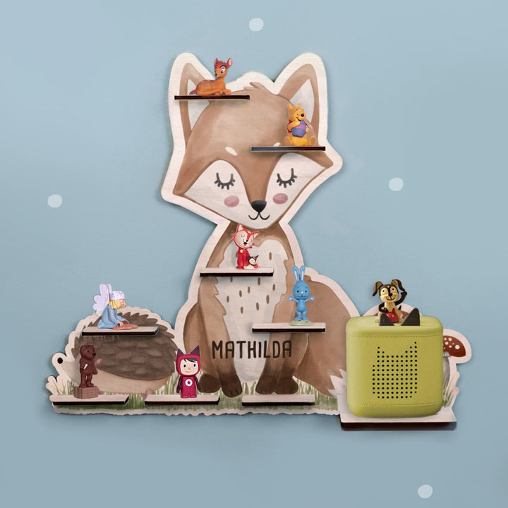 hellomini Tonie Regal Mädchen mit Wunschnamen für Toniebox 1 &amp; Toniebox 2 - Personalisiertes Toniebo