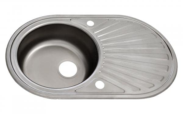 Campingspüle 78 x 48 cm 1 Becken auch geiegnet für Boote Wohnmobile Caravan Edelstahl Spüle von Keto