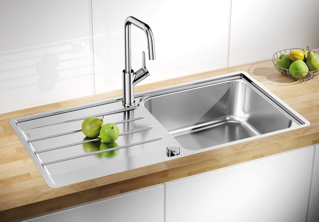 BLANCO LEMIS XL 6 S-IF - Edelstahlspüle für die Küche für 60 cm breite Unterschränke - Mit IF-Flachr