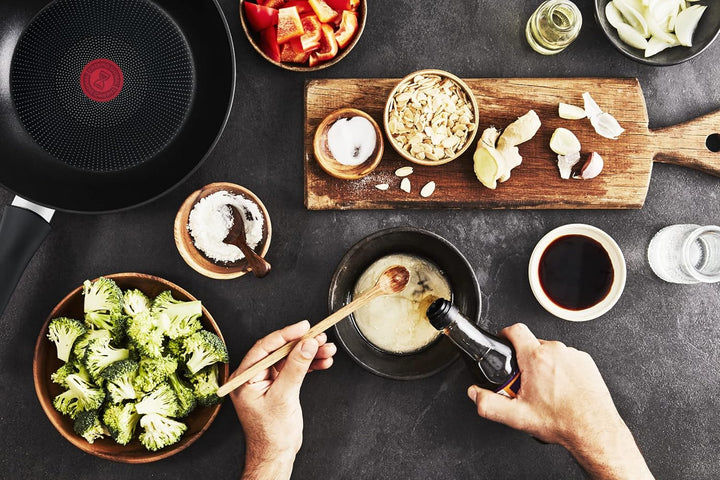 Tefal Ultimate On 3er Set Pfannen 20/24/28 cm mit sehr robuster Beschichtung, Thermo-Signal, Thermo-