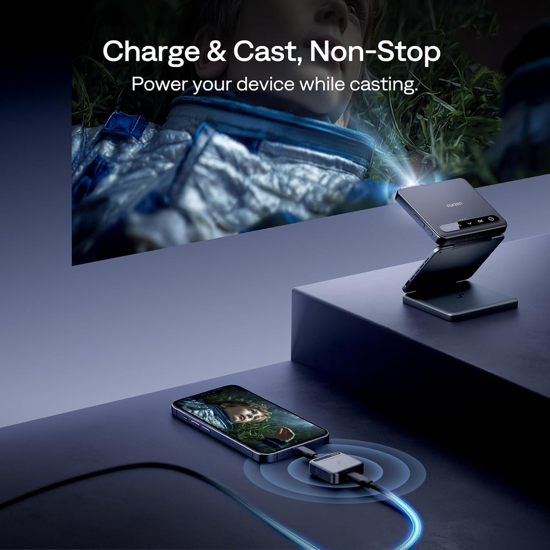 Drahtloser Typ C-Sender, 4K-Dekodierung mit 1080P-Ausgabe, LED-Anzeige, 30m Reichweite, 2.4G & 5G, e