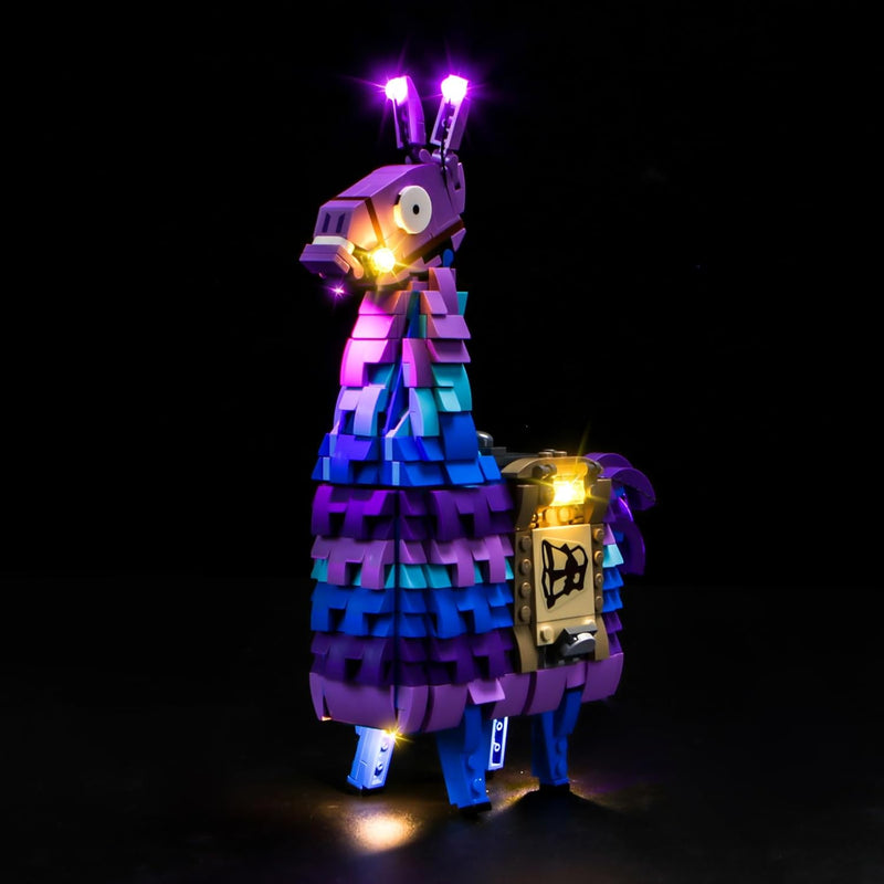 LocoLee Licht Set Kompatibel mit Lego Vorratslama Fortnite, Nur Lichter Set - Kein Modell, Licht Bel