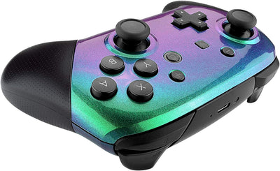 eXtremeRate Custom Case Cover kompatibel mit Nintendo Switch Pro Controller, DIY-Ersatz Grips Front