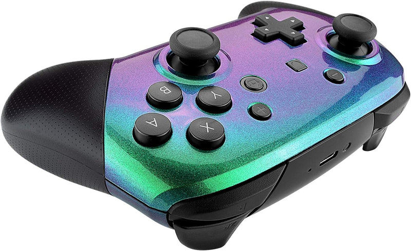 eXtremeRate Custom Case Cover kompatibel mit Nintendo Switch Pro Controller, DIY-Ersatz Grips Front