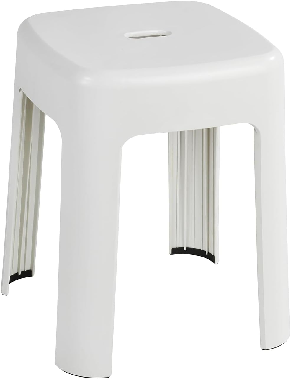 WENKO Hocker Mod. Alaska, Badhocker aus stabilem Kunststoff, belastbar bis 250 kg, Duschhocker, hoch