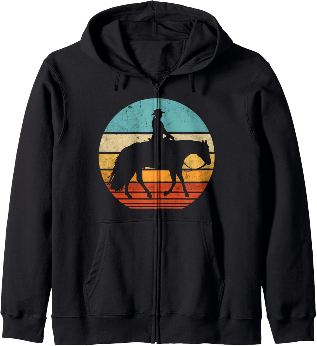 Western Riding Western Reiter Reiten Retro Vintage Kapuzenjacke
