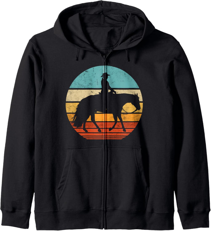 Western Riding Western Reiter Reiten Retro Vintage Kapuzenjacke