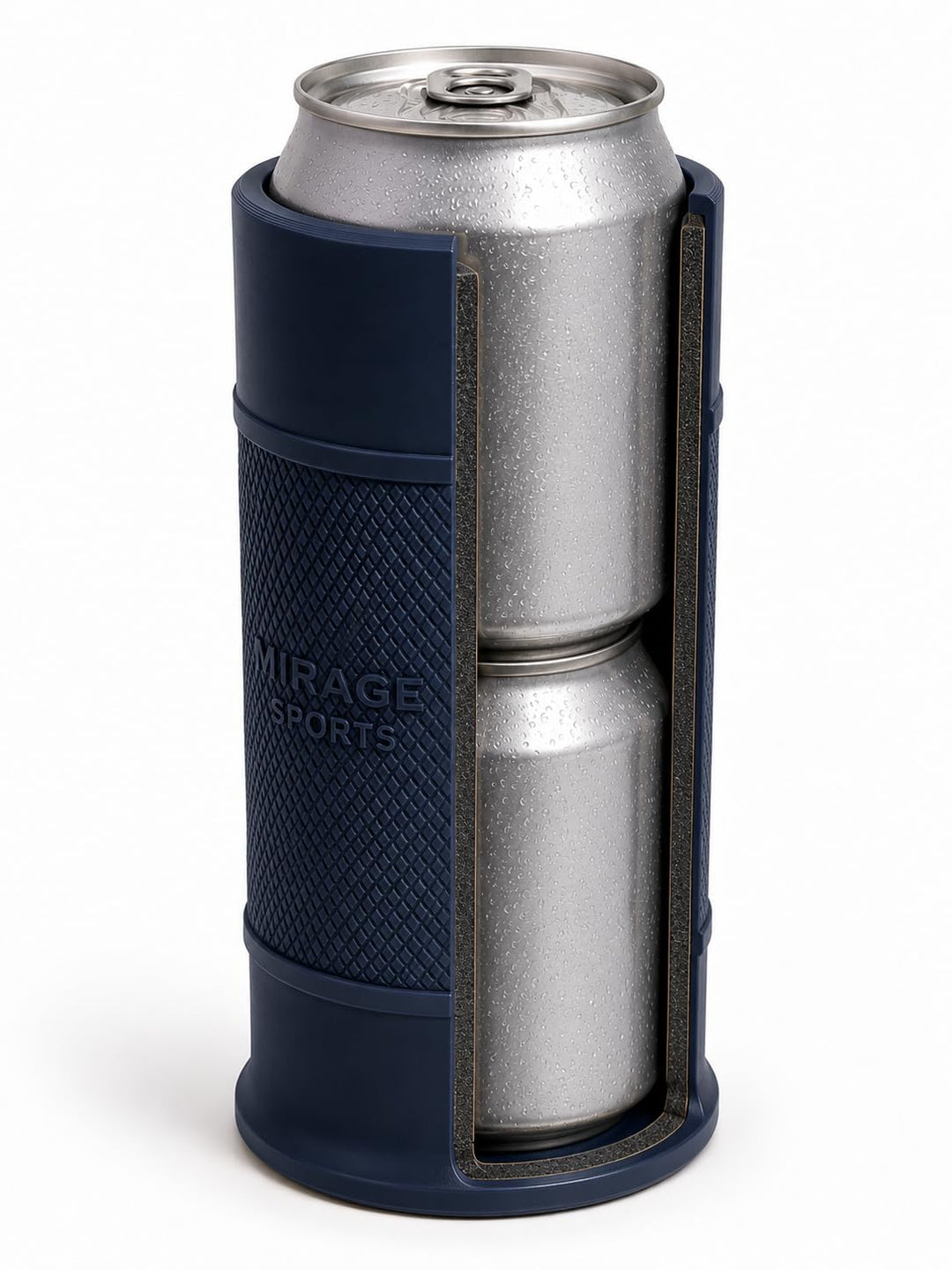 ColdSwap® – Taktischer Nachlade-Dosenkühler für 2 x 0,33 l Bierdosen | Doppelwandig isoliert | Bierd