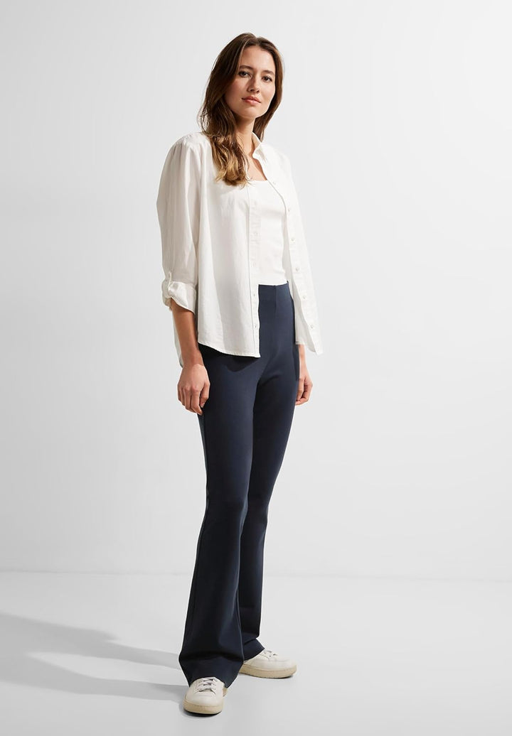 Cecil Damen Bootcut Stretch Hose S / 32L Night Sky Blue, S / 32L Night Sky Blue