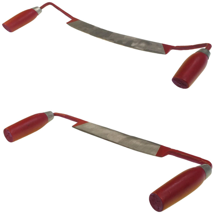 2 TLG Zugemesser 1 x gebogen und 1 x gerade Ziehmesser Abziehmesser Zugklinge Klinge Abziehklinge Zu