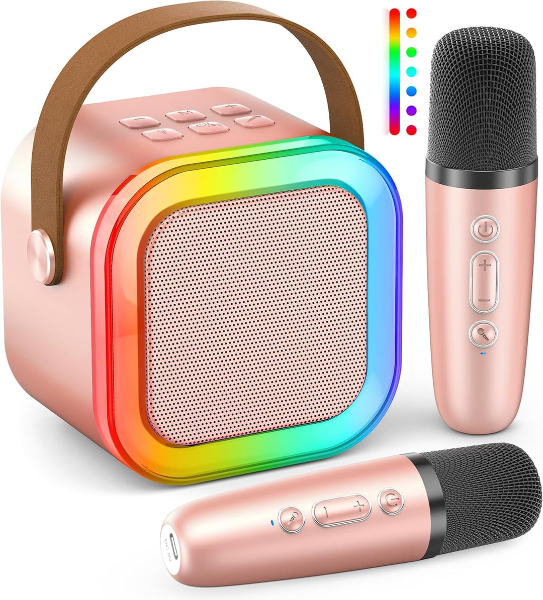 Karaoke-Maschine für Kinder und Erwachsene, tragbares Bluetooth-Mini-Karaoke-Mikrofon, singender Lau
