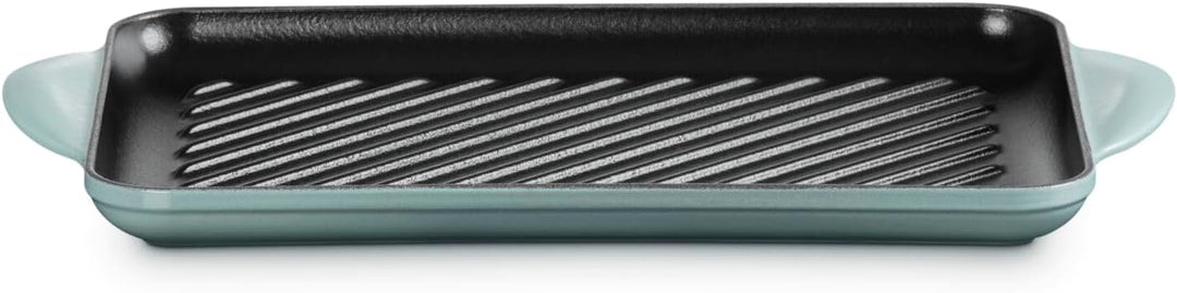 LE CREUSET Rechteckiger Grillrost aus emailliertem Gusseisen für fettarmes Kochen auf allen Herdarte