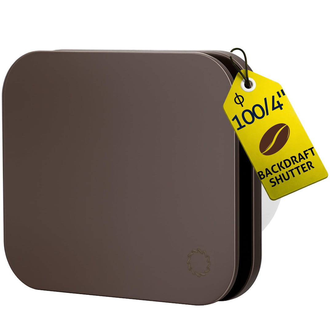 Turbionaire TREND 100 SDBC Abluftventilator, für Badezimmer, Küche, Wand/Decke, Frontplatte Dark Bro