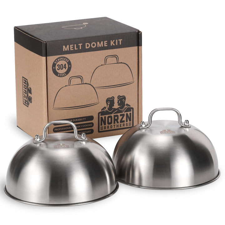 Burger Glocke Set – Burgerglocke Edelstahl 304, Grillglocke, Schmelzglocke, Grill Glocke, Burger Hau