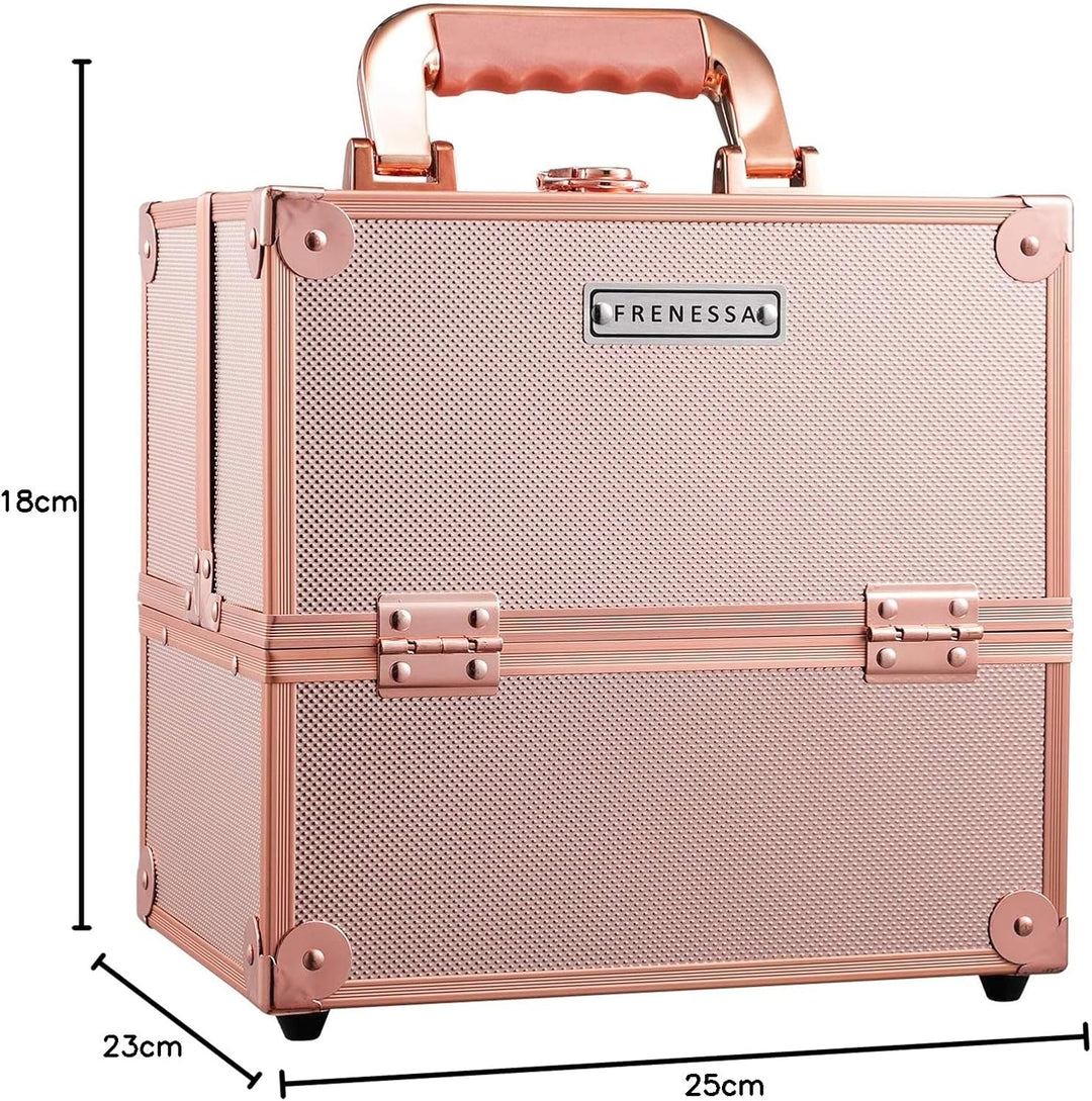 Kosmetikkoffer Schminkkoffer Leer Make up Koffer Alu Beauty Case Abschliessbarer Nagelkoffer Multiko