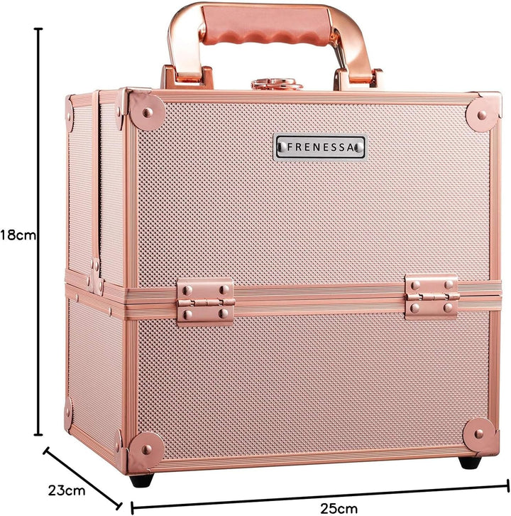 Kosmetikkoffer Schminkkoffer Leer Make up Koffer Alu Beauty Case Abschliessbarer Nagelkoffer Multiko