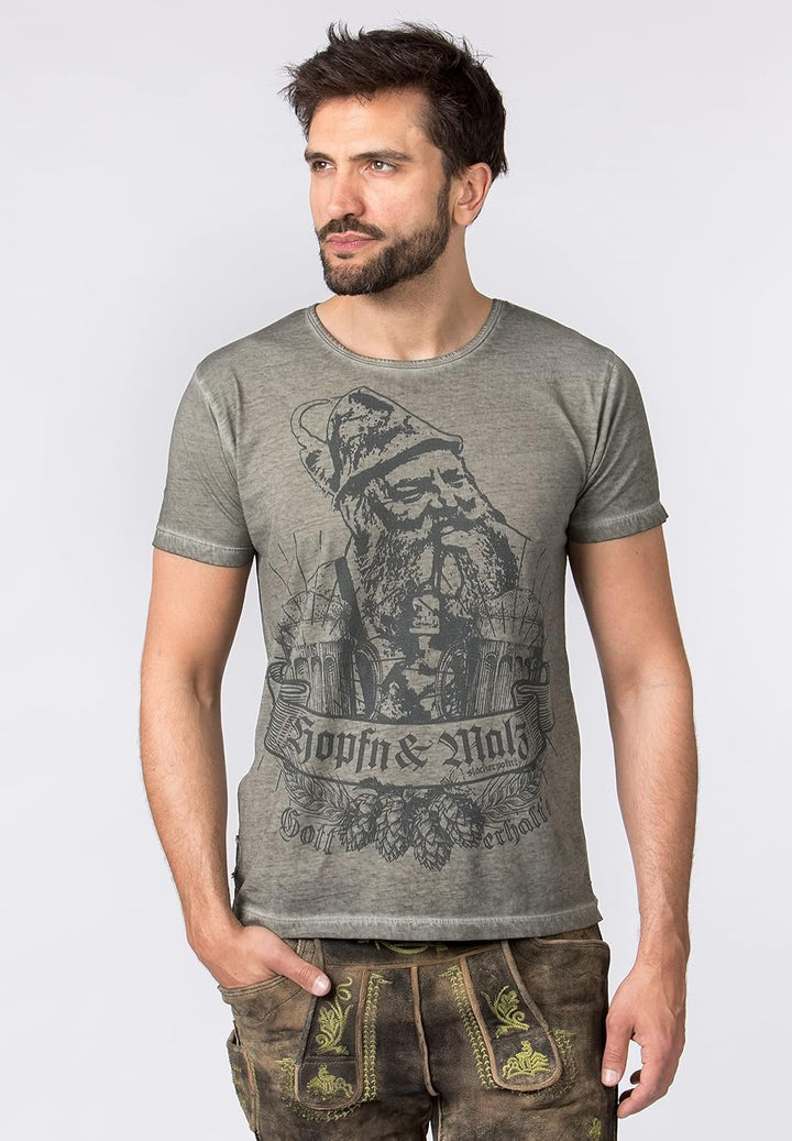 Stockerpoint Herren Ignaz Trachtenshirt S Stein, S Stein