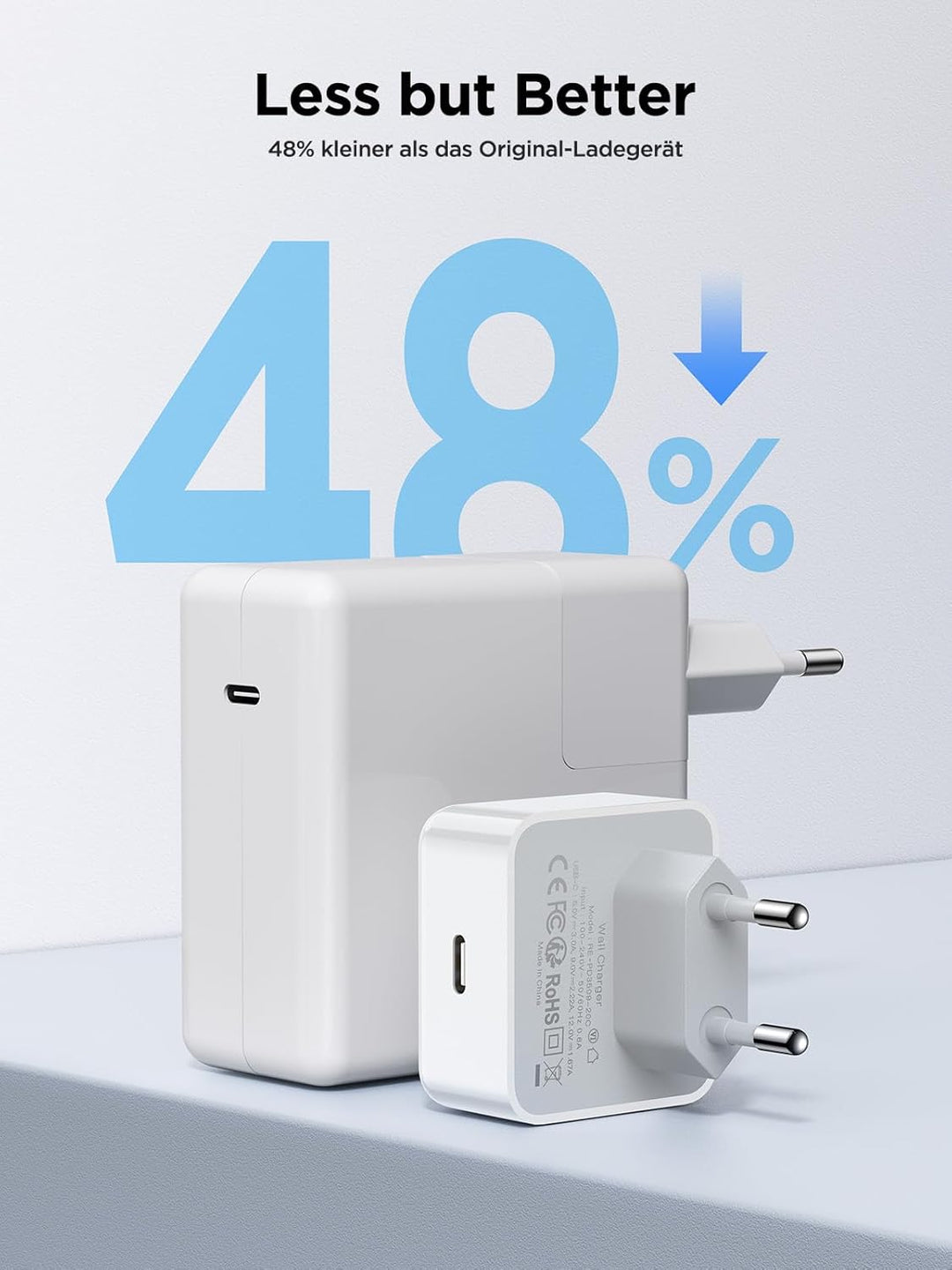 Aioneus iPhone Ladegerät, 40W USB C Ladegerät für iPhone 16, PD 3.0 Power Adapter USBC Stecker Lades