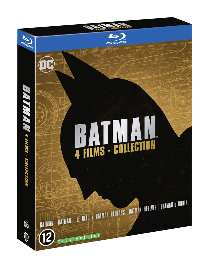 Batman 1 à 4 [Blu-ray] [FR Import], Blu-ray