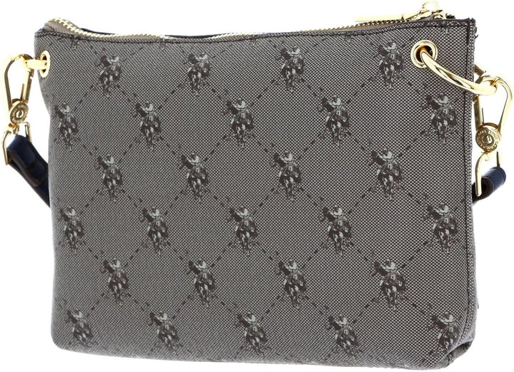 U.S. POLO ASSN. Hampton Flat Crossbody Bag Brown/Navy