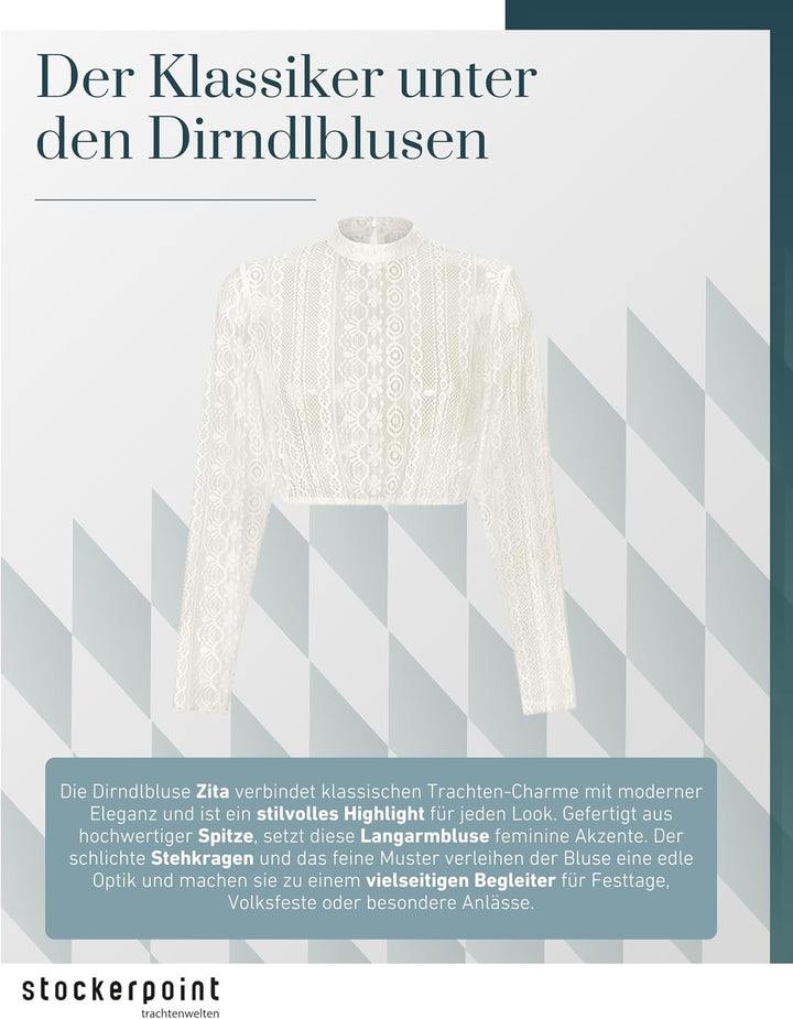 Stockerpoint Dirndl Zita 34 Creme, 34 Creme