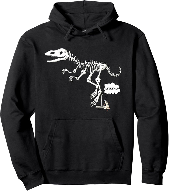 Hund Leckerli Dinosaurier Skelett Knochen Dino Fun Pullover Hoodie