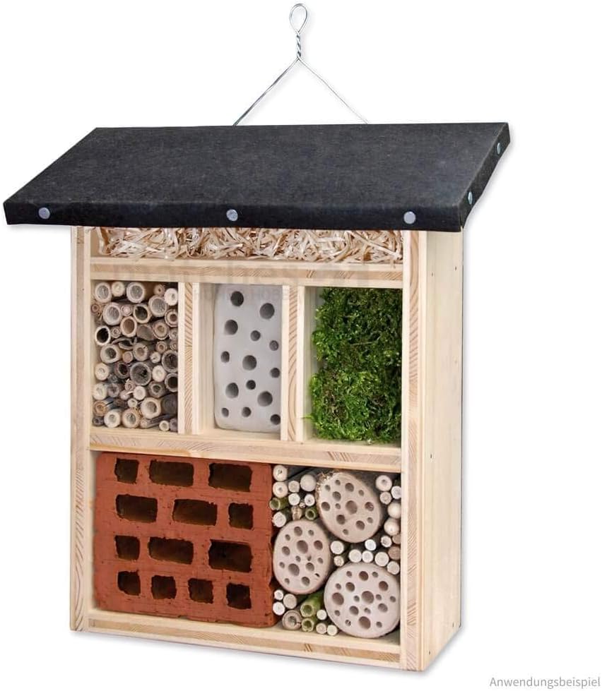 matches21 HOME & HOBBY Kinder Bastelset ab 12 Jahren Insektenhotel Bausatz Nützlingshotel aus Massiv