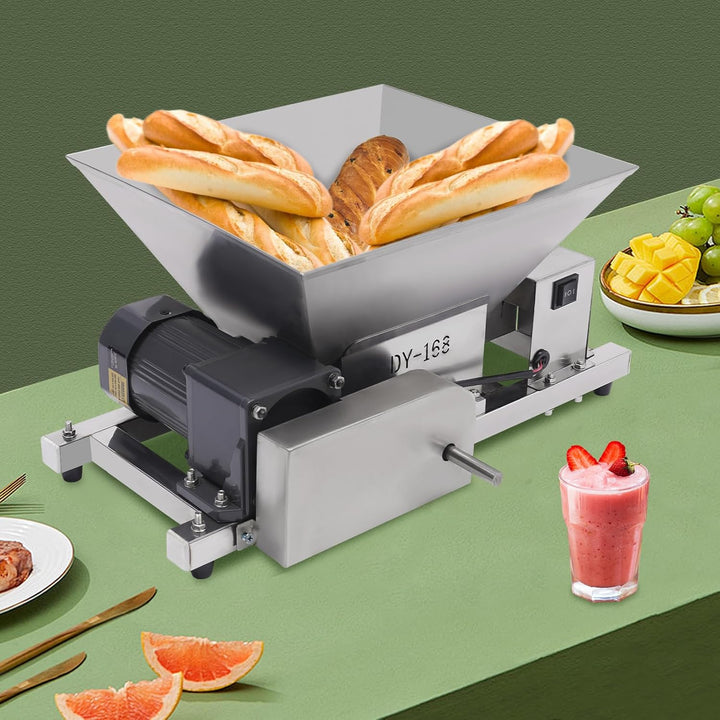 Obstmühle, Elektrisch Obsthäcksler, Produktionskapazität 20kg/h, 75rpm, 4L Fassungsvermögen, Einspei