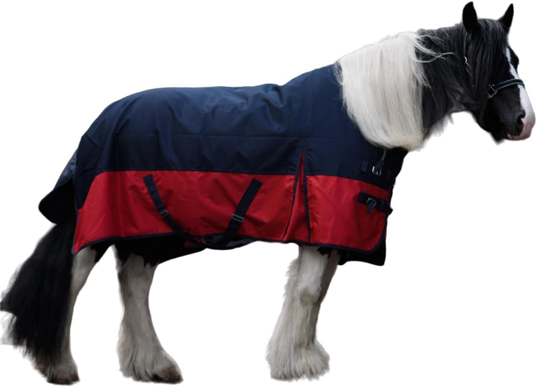 Pferdedecke 1200D High Neck Weidedecke Winterdecke Regendecke Turnout : 50g Burgundy 135 50g Füllung